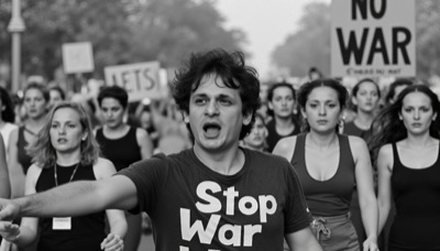 AI-generated film still from Me-Me exploring identity and unlived destinies in Milan